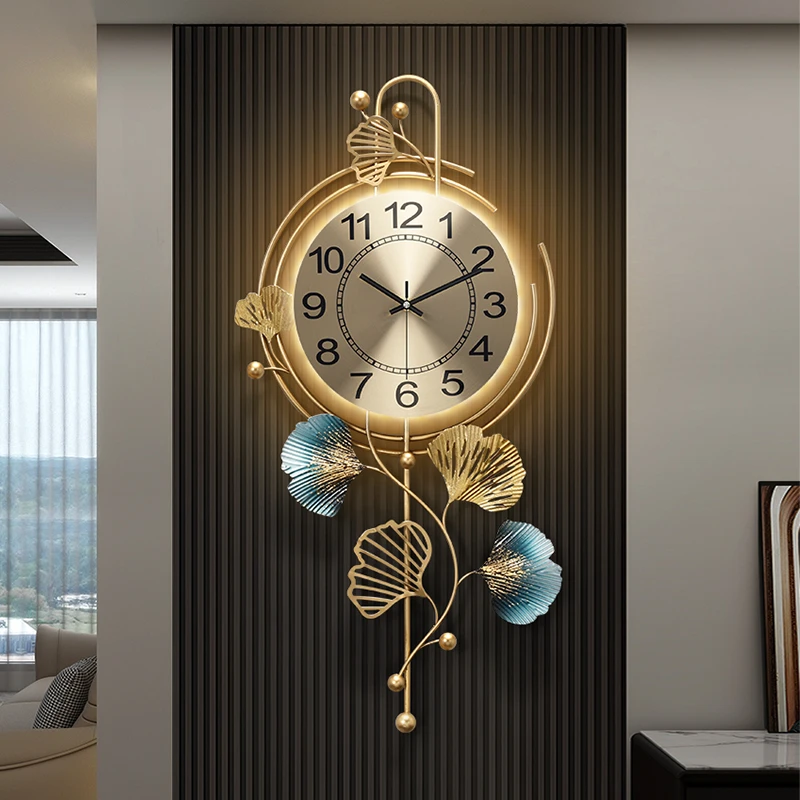 飞鸟集大气创意时钟挂墙艺术2025新款高级感钟表挂钟客厅家用挂表