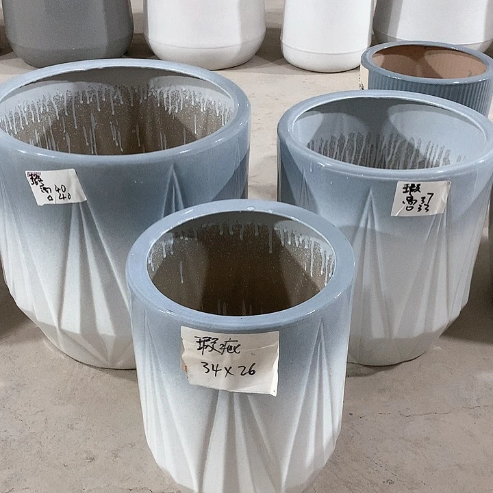 【闪购商品】高温陶瓷花盆默认瑕疵