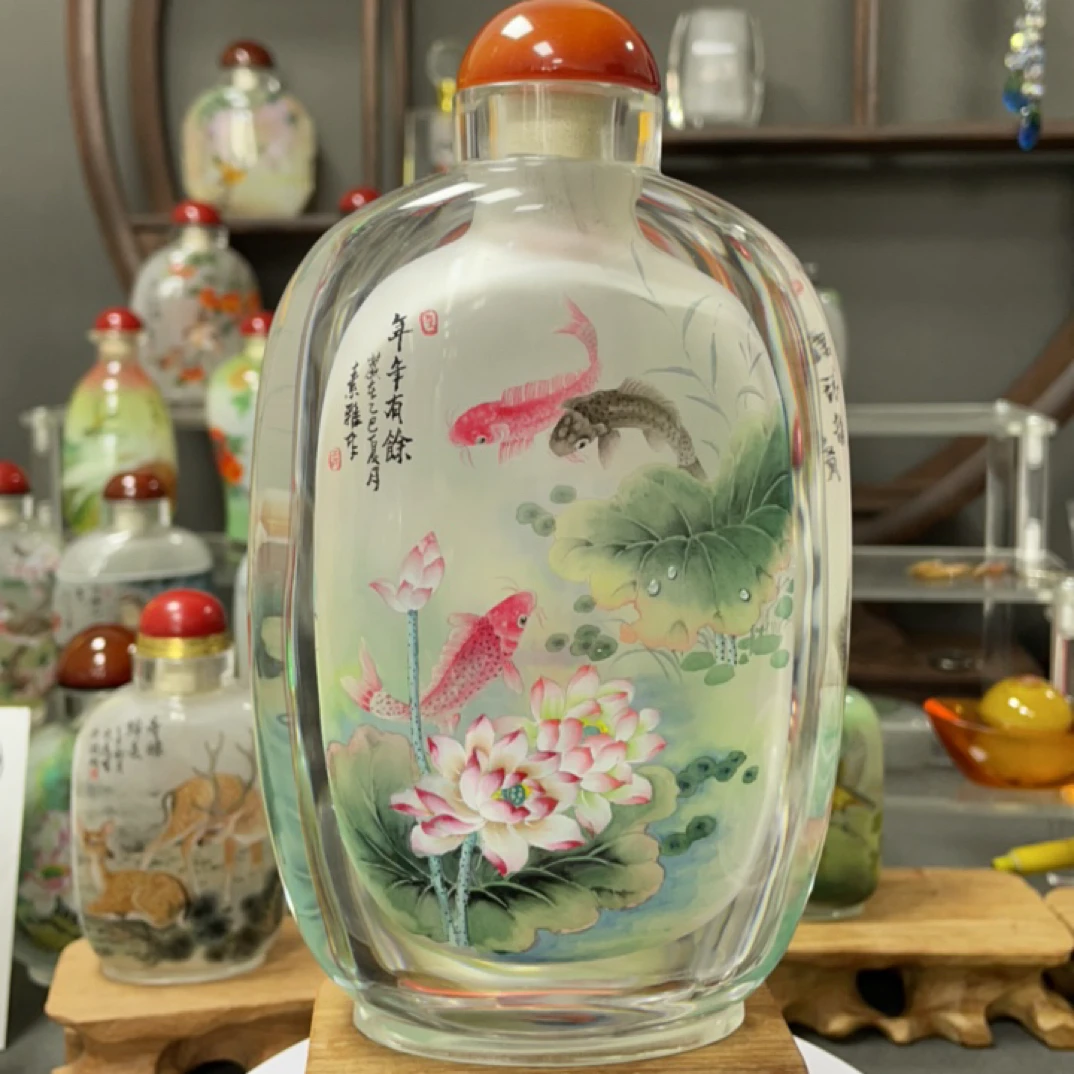 非遗纯手绘内画工艺品大摆件