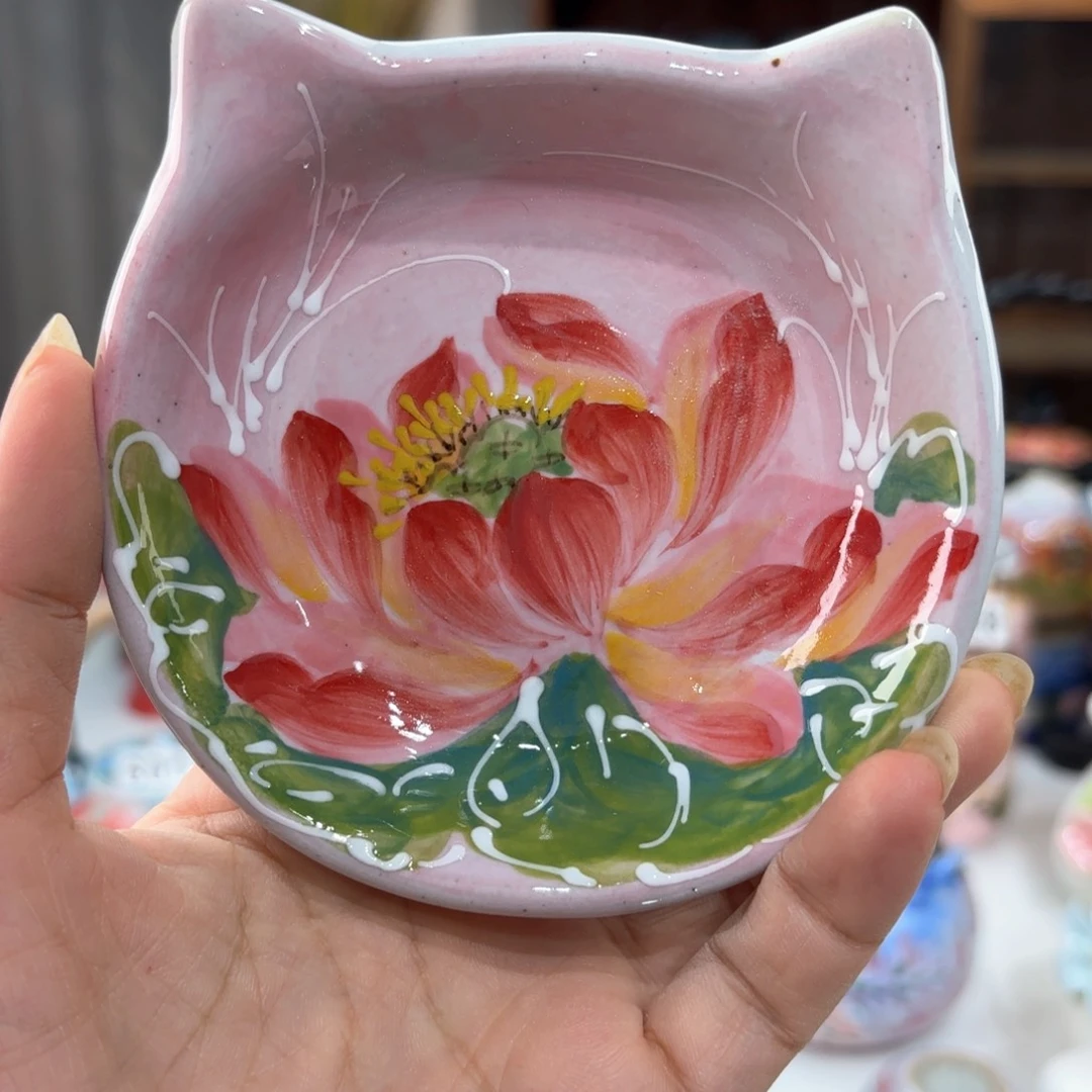 景德镇手绘高温釉下彩陶瓷茶具