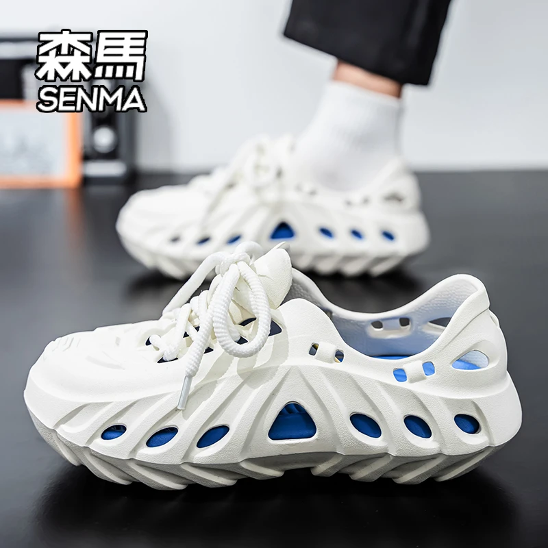 SENMA/森马夏季洞洞鞋女款包头凉鞋防滑户外涉水溯溪沙滩鞋情侣款