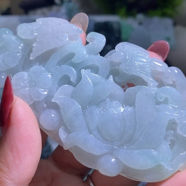 【闪购商品】翡翠挂件未镶嵌•*•花