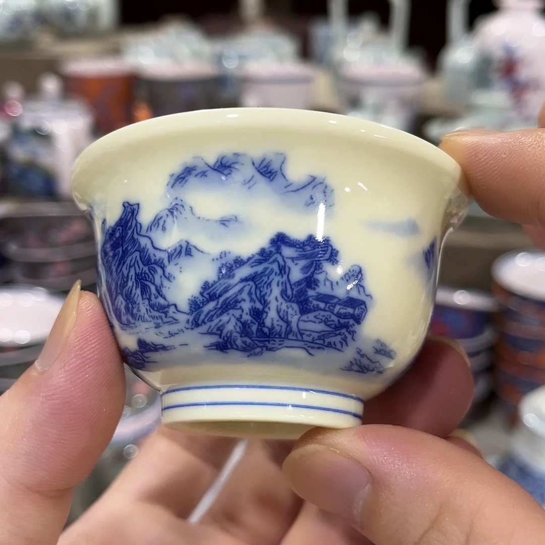 摆件/////景德镇陶瓷杯子。