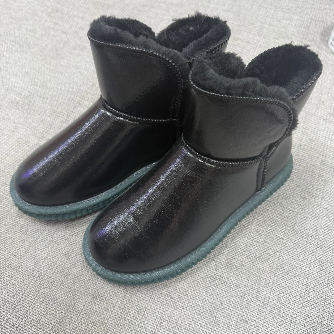 棉鞋胶粘保暖冬季休闲风百搭时尚雪地靴短靴雪地靴
