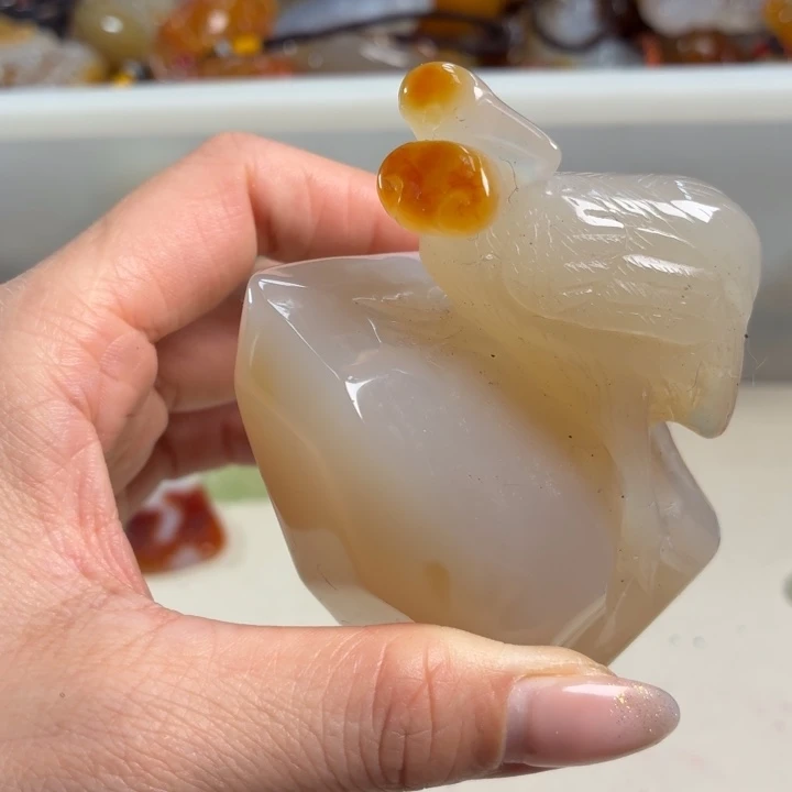 玛瑙/玉髓未镶嵌吊坠(不含链)