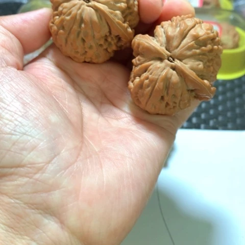 吊坠文玩核桃月*莲花