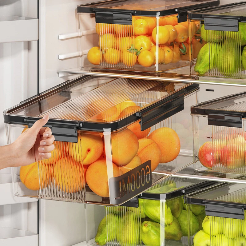 保鲜盒食品级冰箱专用收纳盒带盖密封盒食物饺子盒水果蔬菜食品罐