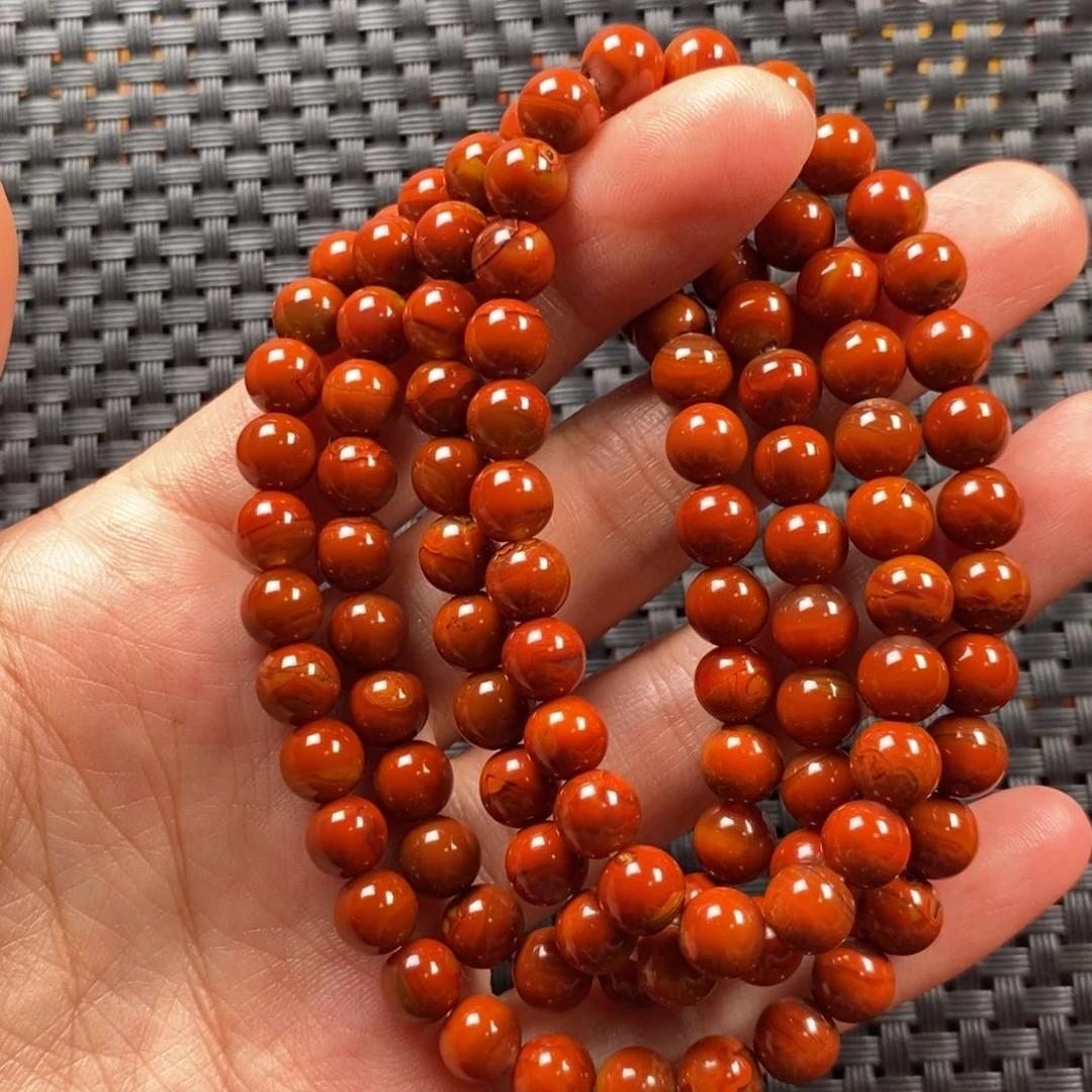 玛瑙/玉髓项链未镶嵌战国红项链