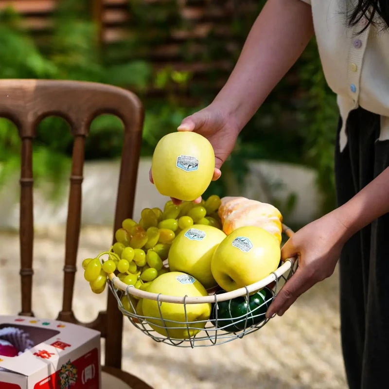 【秋岡】雪山瑞雪苹果 新疆喀什青苹果当季新鲜EV玫瑰苹果双拼礼盒