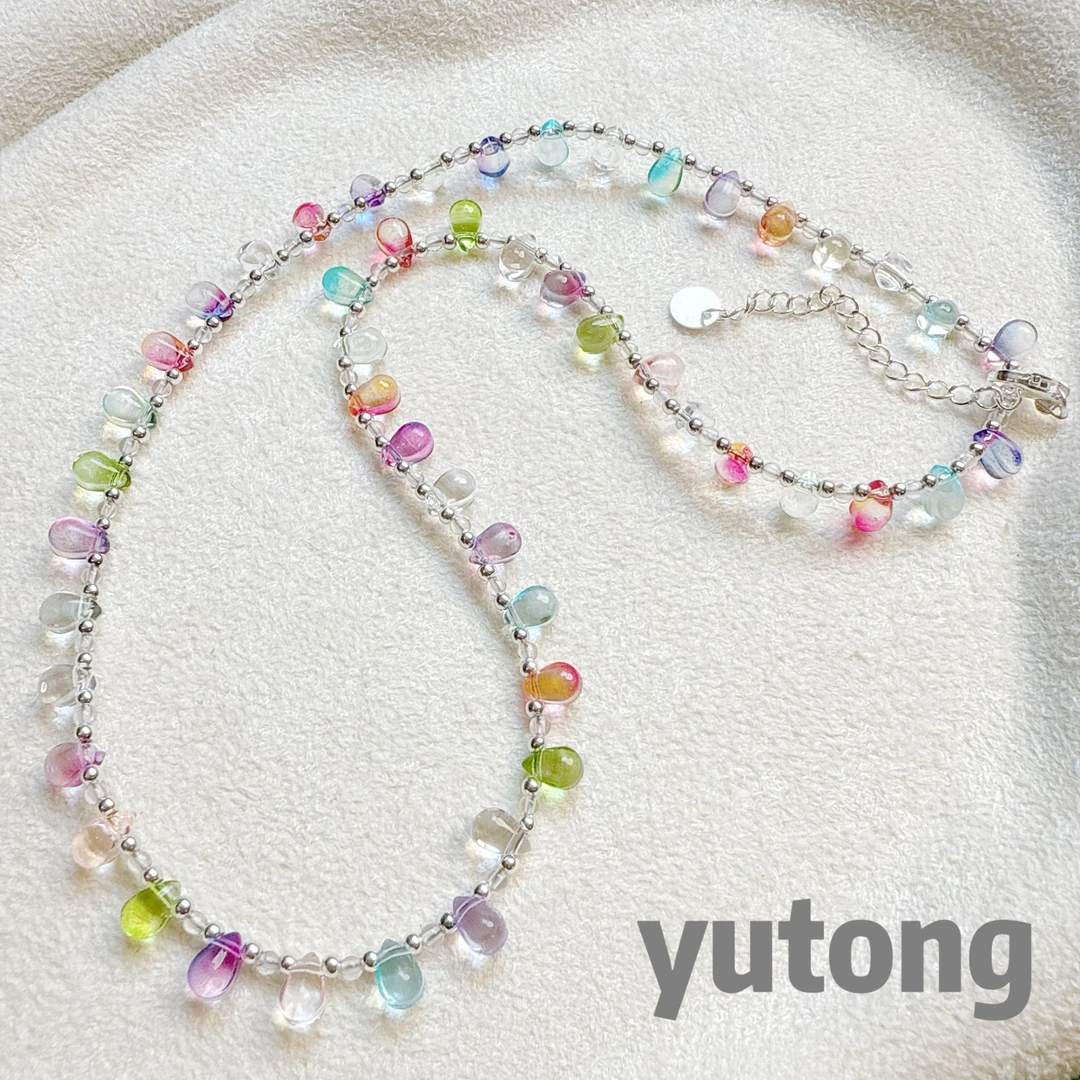 链子925银仿水晶 【雨桐高奢饰品】设计款项链YT01726