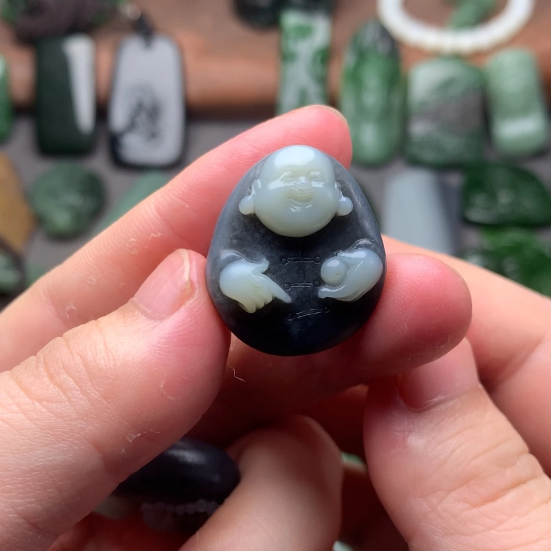 和田玉未镶嵌挂件