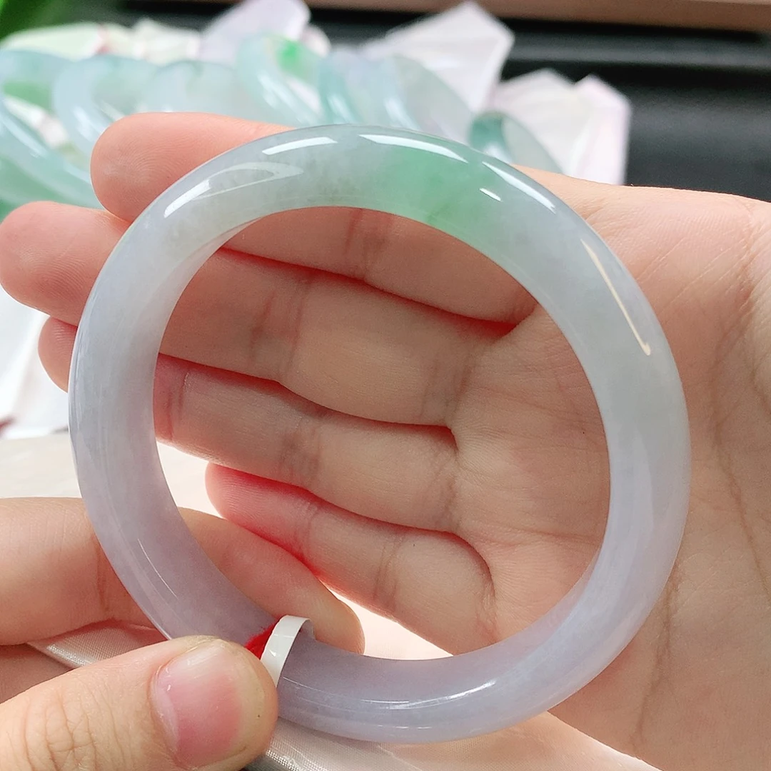 翡翠未镶嵌手镯缅甸天然翡翠手镯