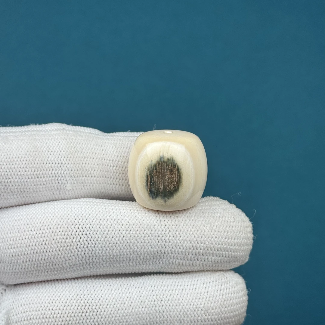 D58-69天然猛犸牙 蓝眼睛桶珠20.3*19.3mm支持复检假一罚十