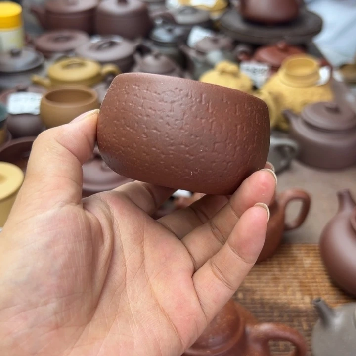 茶壶紫砂紫泥一对不挑80cc