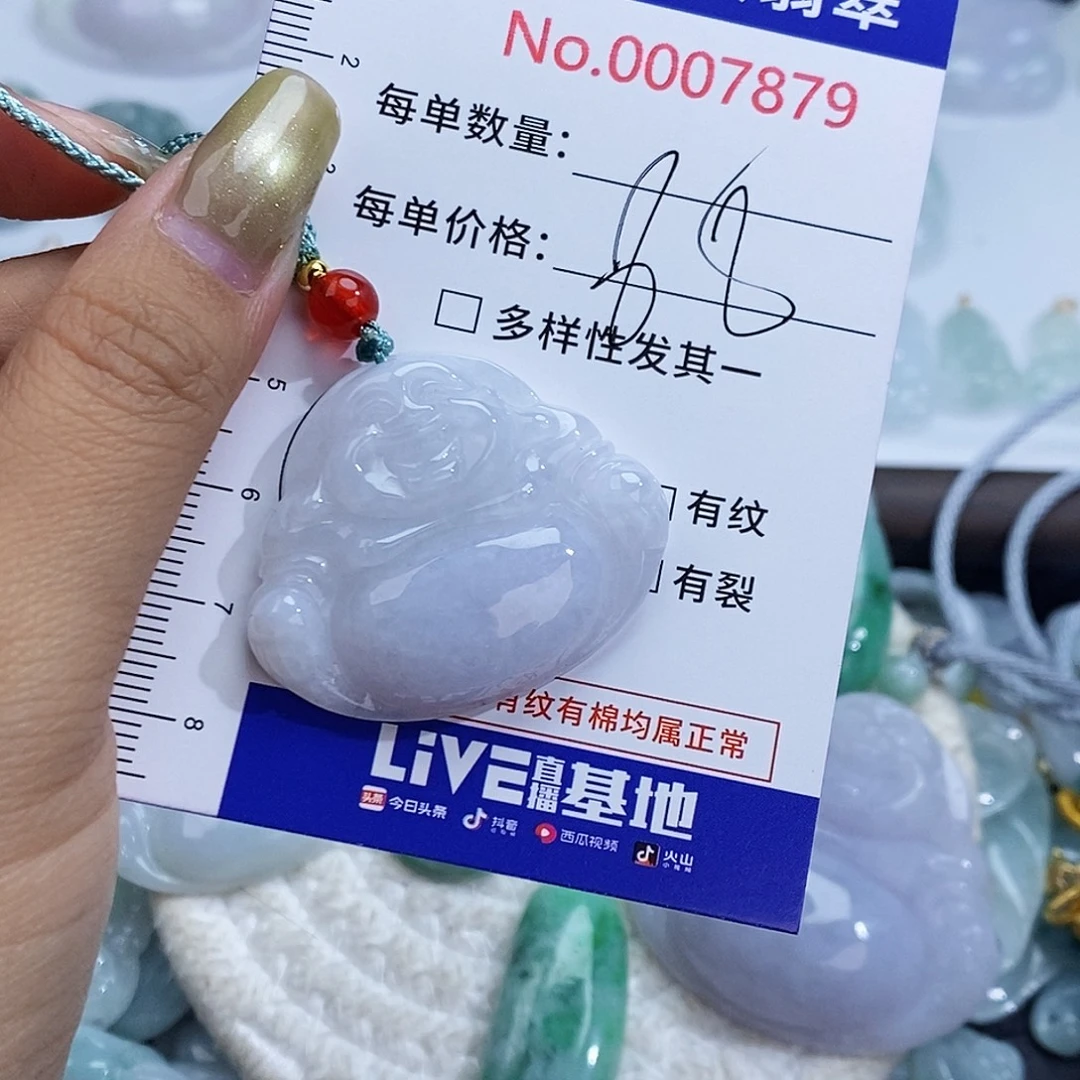 翡翠未镶嵌颈饰7879