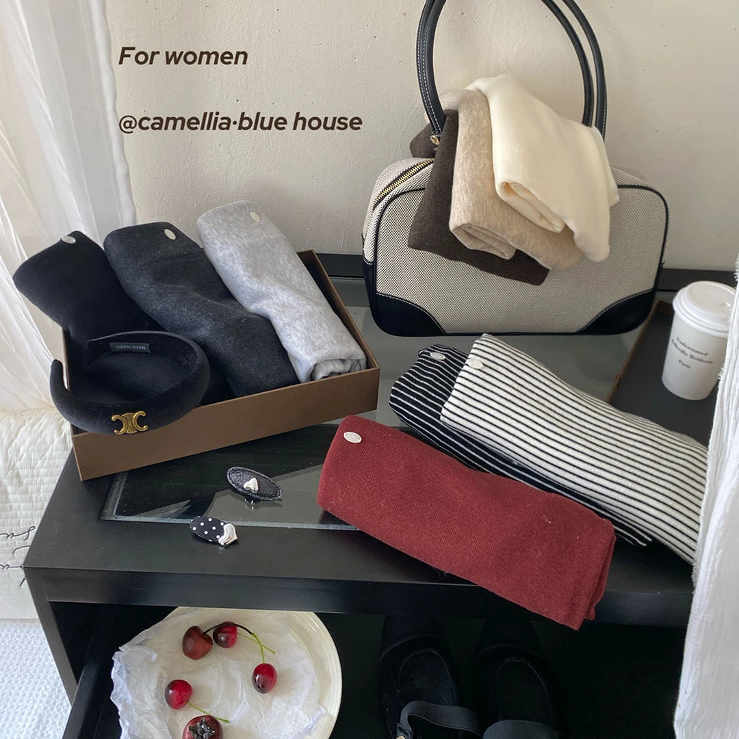 法式轻柔立领短袖针织衫女早秋净版条纹复古显瘦打底T恤上衣