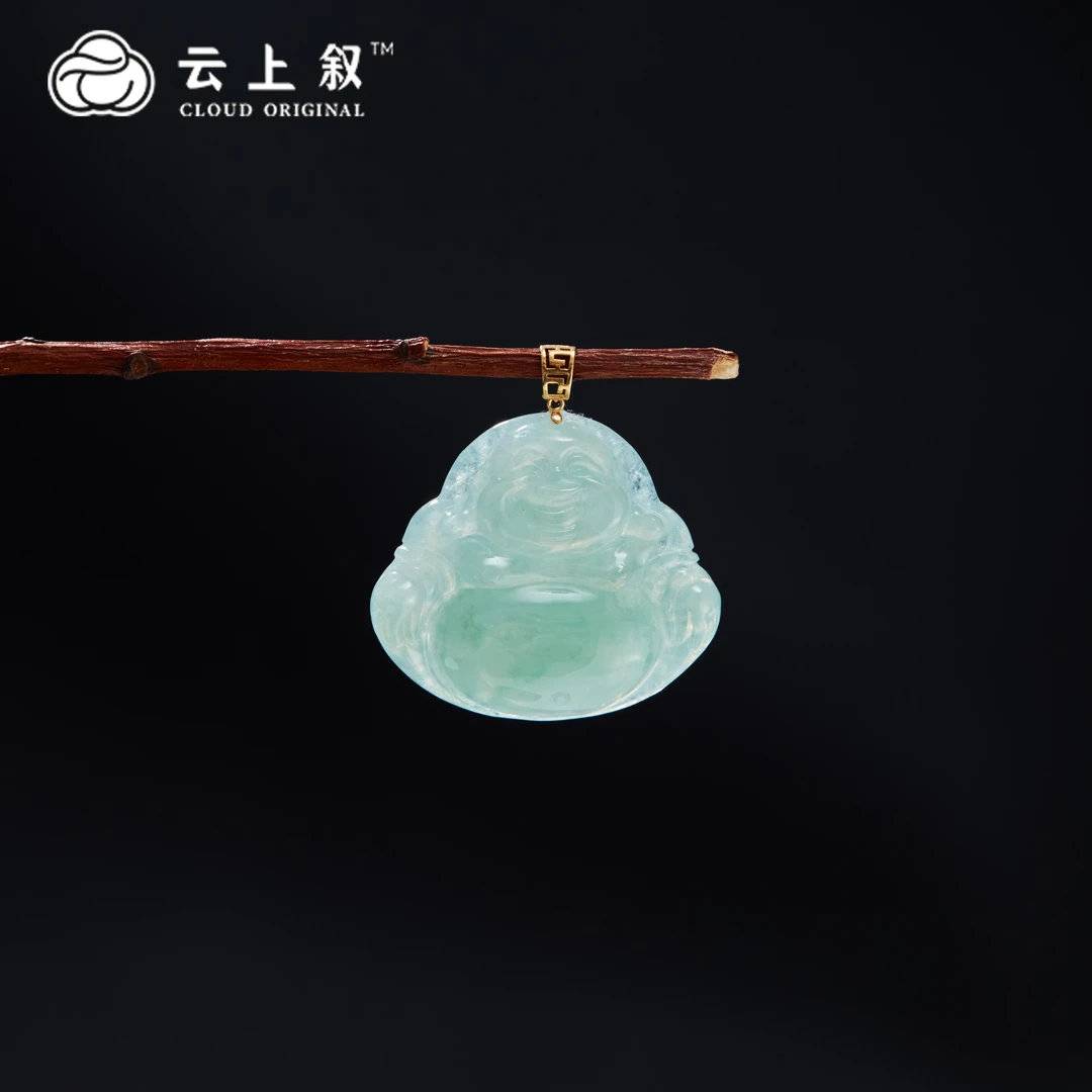 【云上叙】 19 QJD03400073 18K金镶嵌翡翠吊坠-多样性发其一