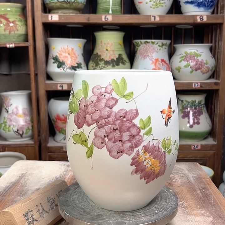 陶但盆紫藤新款新款陶瓷陶瓷