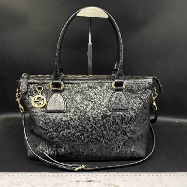 95新 GUCCI/古驰 双G手提斜挎包/14366