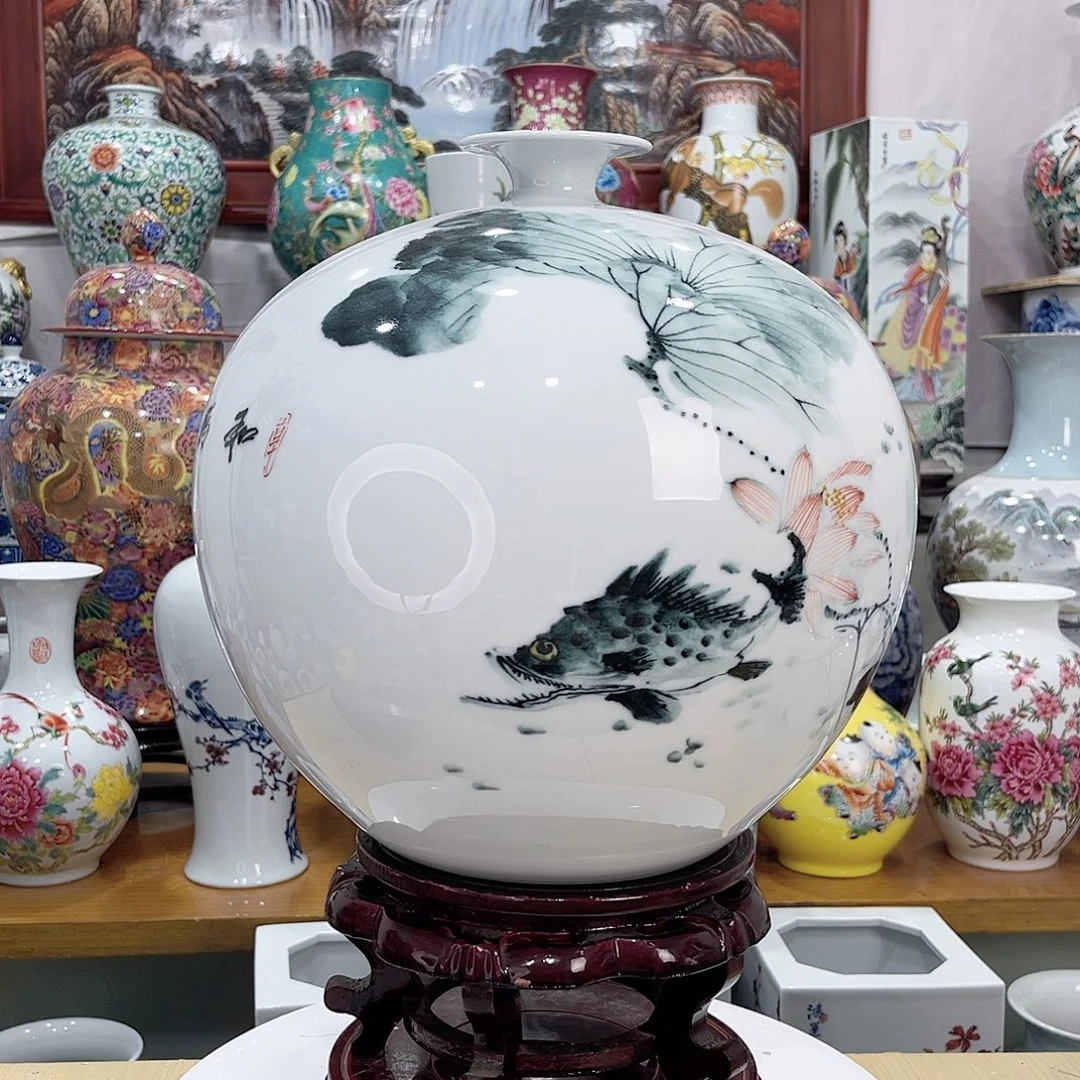 专***石摆件景德镇的陶瓷