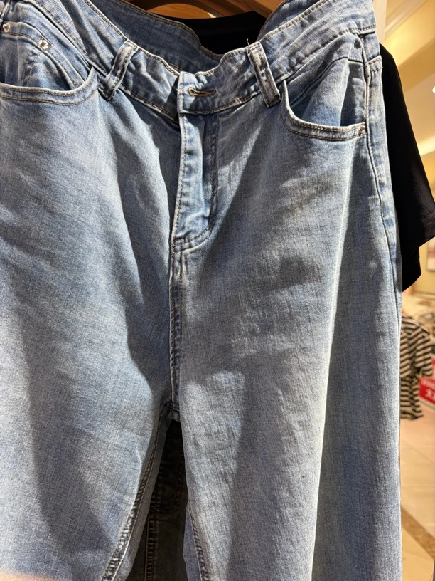 资阳恒宣C80807蓝色直筒时尚休闲百搭