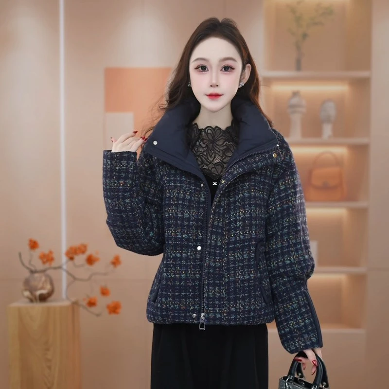 2025冬季新款中老年时尚气质羽绒服女立领保暖加厚百搭洋气妈妈装