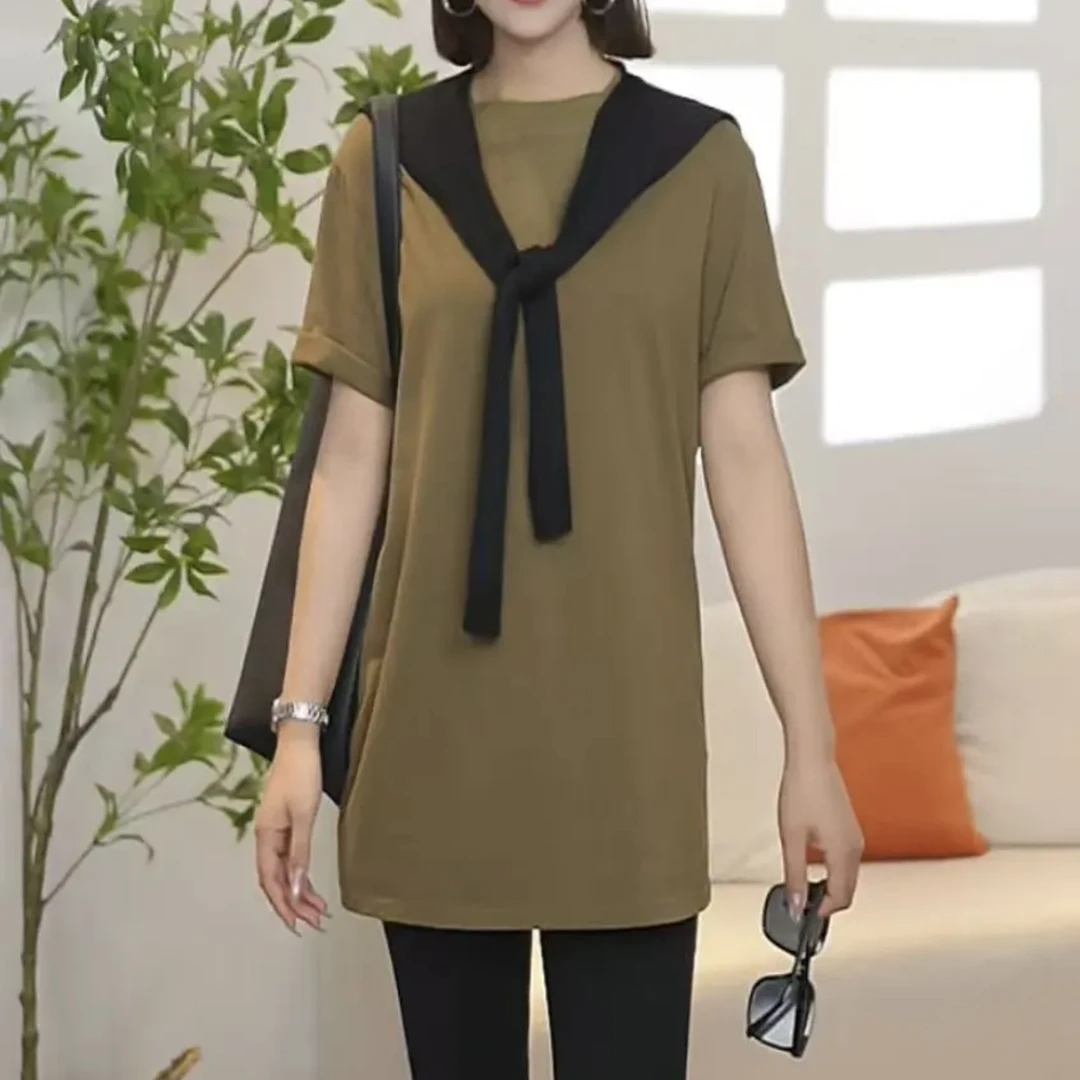 AMASS/阿玛施吸汗纯色运动简约短袖打底圆领宽松型T恤时尚530136