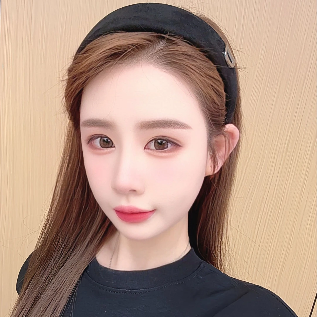 小香风复古丝绒海绵发箍ins网红宽边压发布艺头箍发饰高颅顶