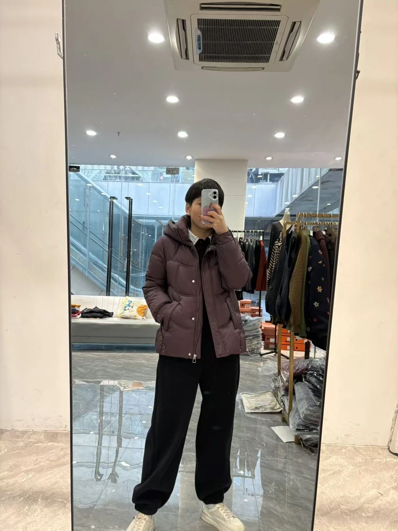 【丽姐家】冬季新款时尚简约百搭连帽棉衣03