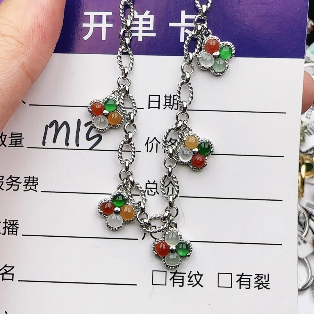 银S925镶嵌戒指翡翠戒指