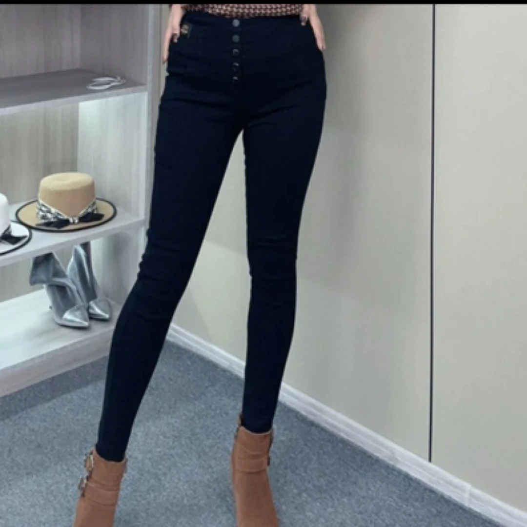 黑色高腰弹力打底裤显瘦百搭小脚紧身裤6006