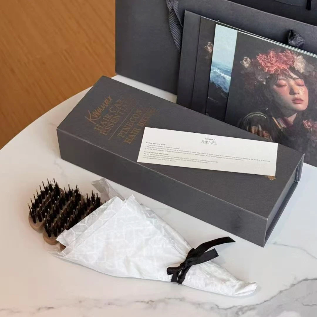 【礼盒】摩瑟DP【松塔猪鬃护发梳】HAZC