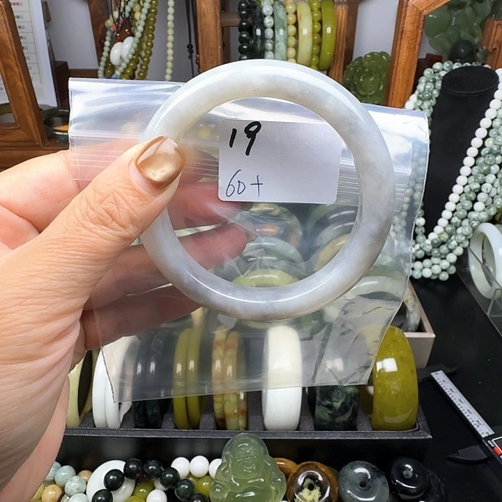9***姐蛇纹石玉合金手镯