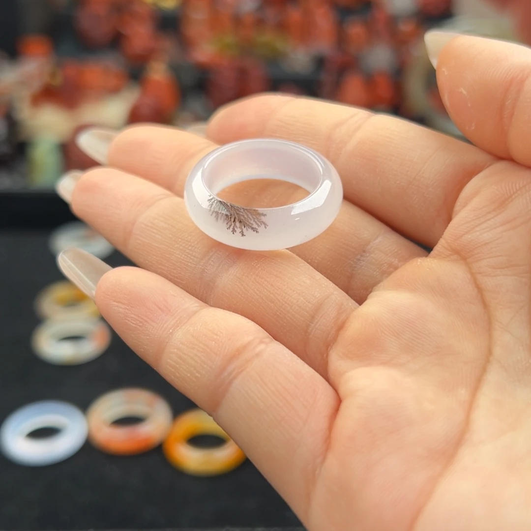 玛瑙/玉髓未镶嵌戒指