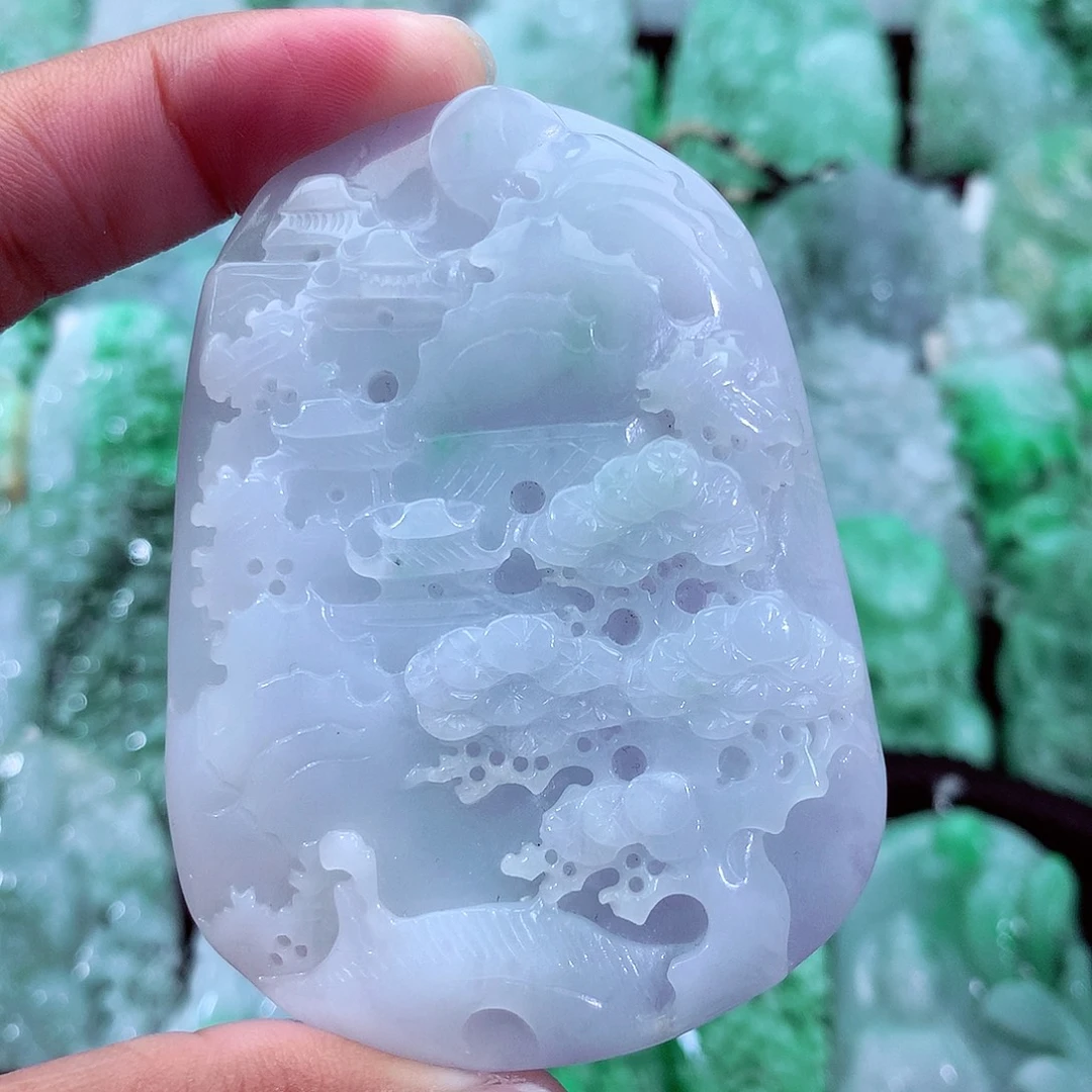 翡翠未镶嵌吊坠(不含链)