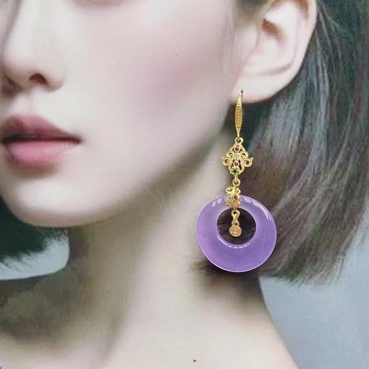 玛瑙/玉髓耳钉合金