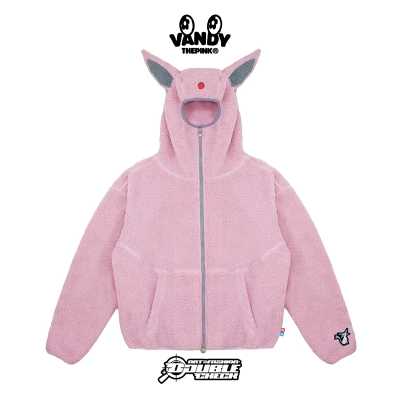 VANDYTHEPINK x Pokemon Las VagesComplexCon太阳伊布摇粒绒外套