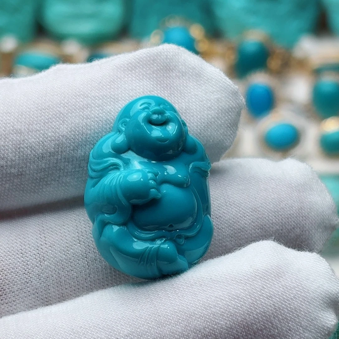 绿松石未镶嵌吊坠