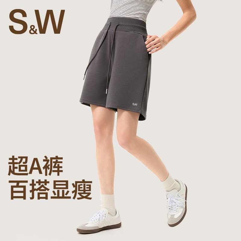 【琪瑄专属】SW速惟宽松短裤女夏季舒适百搭显瘦速干运动休闲裤6253