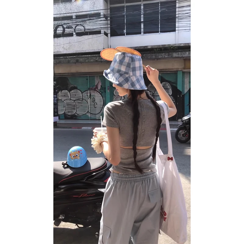 【春光如故】T恤 修身时尚百搭通勤显瘦纯色T恤251C1040