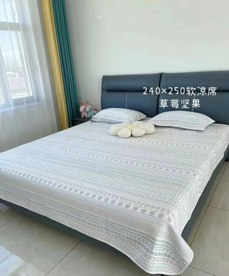 【品牌撤柜专属链接】240*250CM纱布软凉席可爱吸湿排汗柔软透气