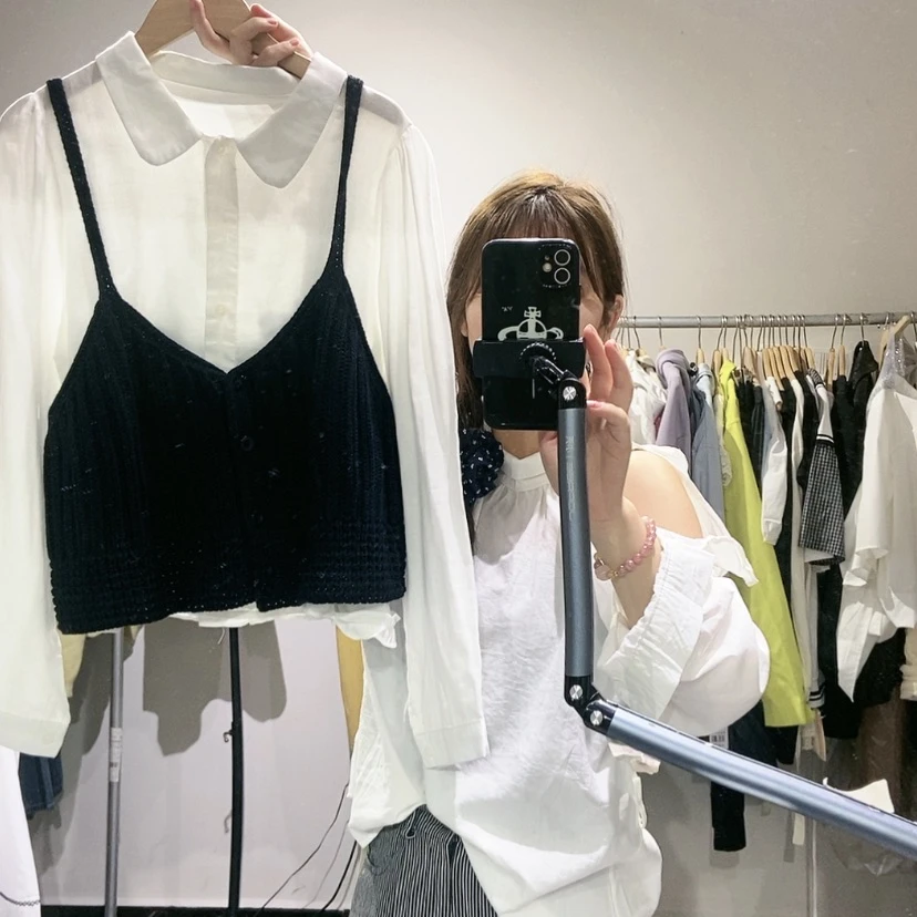 【闪购商品】黑色假两件