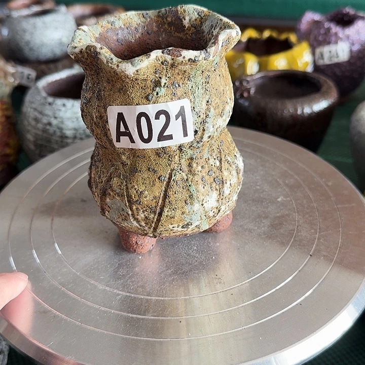 内口6高12粗陶手工