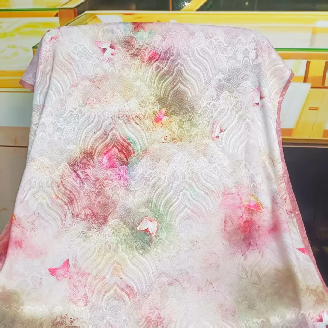 【锦绣未央】香云纱女70x180披肩外搭春秋百搭时尚轻奢围巾WJ 648