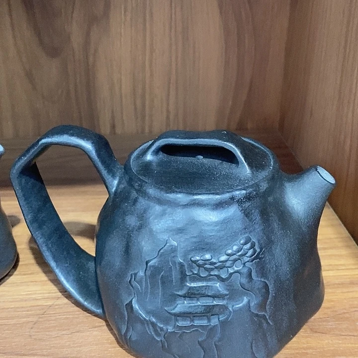 冰碛岩石雕茶壶泰山壶