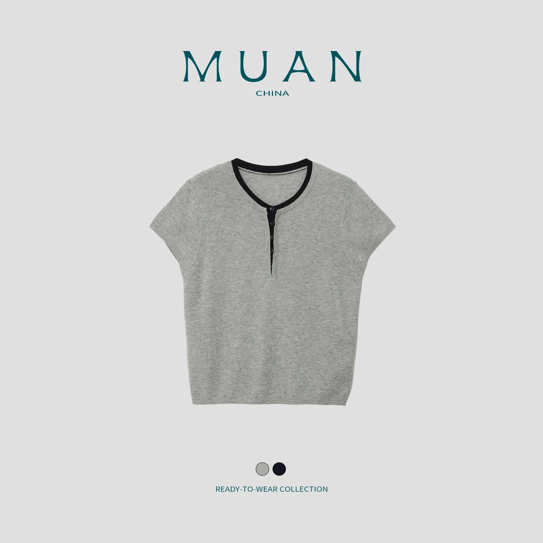 木岸MUAN：《伯克利T》“伯克利系列”定制143克T恤短袖上衣DG3-125