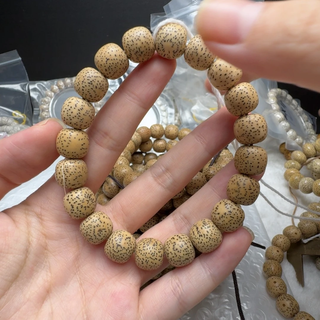 把件星月菩提海南料陈籽卡12手串正月