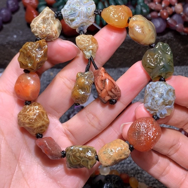 未镶嵌玛瑙/玉髓珠宝半成品