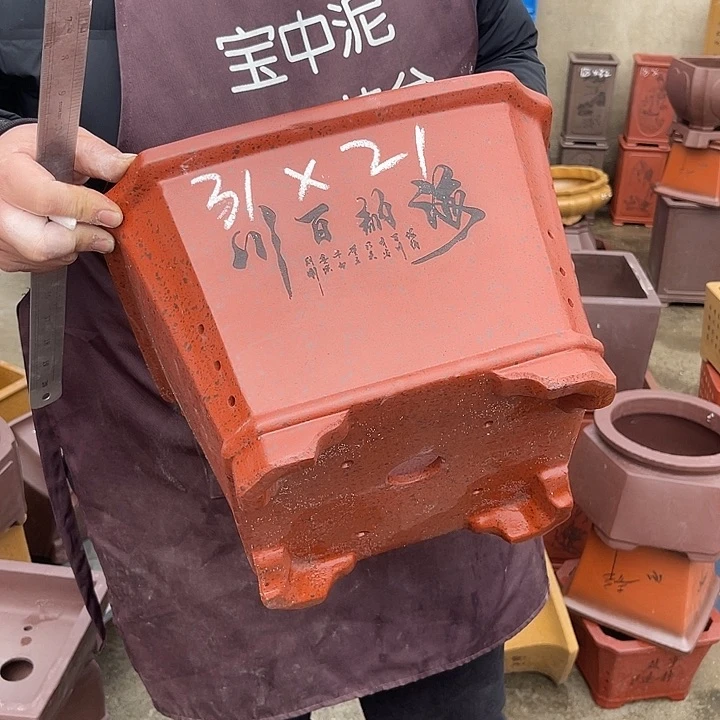 紫砂花盆紫砂等传统