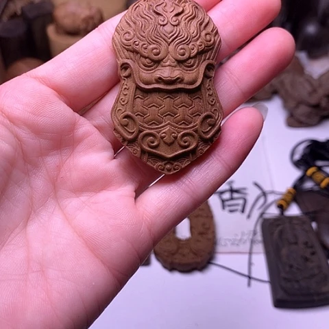 檀香木吊坠檀香唐玄甲